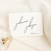 Minimalist Modern & Whimsical Script Kaart