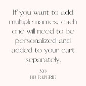 Minimalist Modern & Whimsical Script Kaart