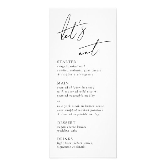 Minimalist Modern & Whimsical Script Reclamekaart (Voorkant)