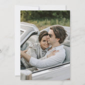 Minimalist Modern & Whimsical Script Save the Date Kaart (Achterkant)