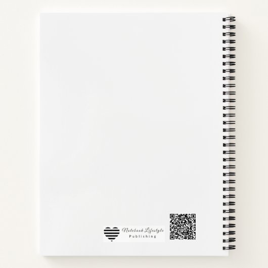 Minimalist Molecular Bond | Sophisticated Science Notitieboek (Achterkant)