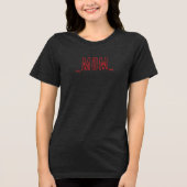Minimalist MOM – jaar Tri-Blend Shirt (Voorkant)