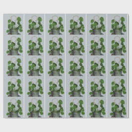 Minimalist Money Plant -Matte Wrapping Paper Cadeaupapier
