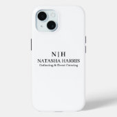 Minimalist Monogram Custom Business Logo iphone Case-Mate iPhone Case (Achterkant)