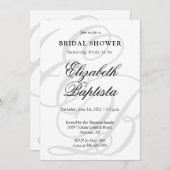 Minimalist Monogrammed met QR-code Vrijgezellenfee Kaart (Voorkant / Achterkant)