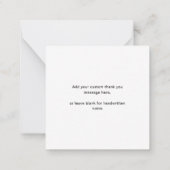 Minimalist Moon Stars Baby shower Budget Bedankt Notitiekaartje (Achterkant)