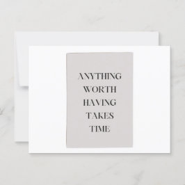 Minimalist Motivation for Dreamers Timeless Wisdom Briefkaart
