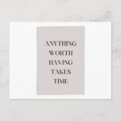 Minimalist Motivation for Dreamers Timeless Wisdom Briefkaart (Voorkant)