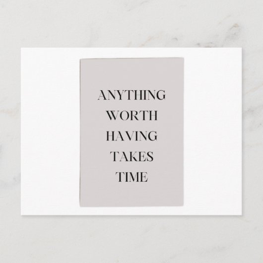 Minimalist Motivation for Dreamers Timeless Wisdom Briefkaart (Voorkant)