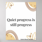 Minimalist Motivation Quote Poster (Voorkant)