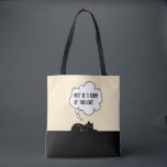Minimalist Motivational Cat Quote Humor Gift Tote Bag<br><div class="desc">A minimalist cat quote design featuring a thoughtful and relatable message about rest, preparation, and calm productivity. This clean typography and simple cat illustration style reflects modern aesthetic trends loved by cat lovers, introverts, and fans of cozy, mindful living. Perfect for everyday products like mugs, tote bags, t-shirts, postcards, prints,...</div>