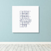 Minimalist Motivational Quote Square Canvas Afdruk (Insitu (Houten vloer))