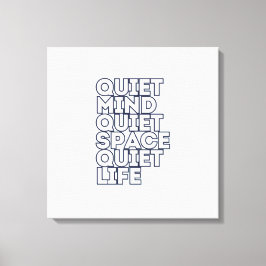 Minimalist Motivational Quote Square Canvas Afdruk