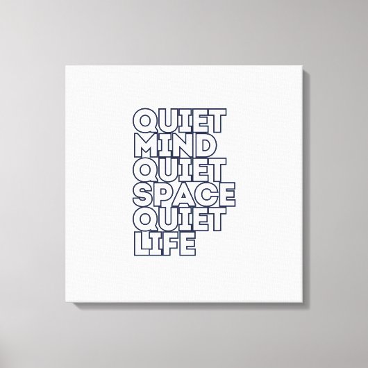 Minimalist Motivational Quote Square Canvas Afdruk (Voorkant)