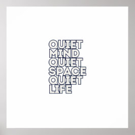 Minimalist Motivational Quote Square Canvas Poster