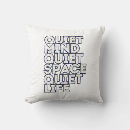 Minimalist Motivational Quote Throw Pillow — Moder Kussen