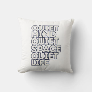 Minimalist Motivational Quote Throw Pillow — Moder Kussen