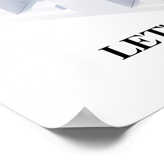 Minimalist Motivational Wall Art Print (Hoek)