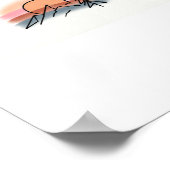 Minimalist Mountain Sunset - Retro Nature Art Desi Poster (Hoek)