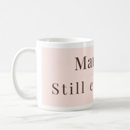 Minimalist Mug | Newly Married Modern Woman Gift Koffiemok