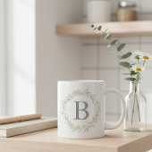 Minimalist Mug with Initial Koffiemok