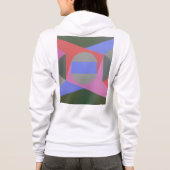 Minimalist Muted Abstract Women's Hoodie (Achterkant)