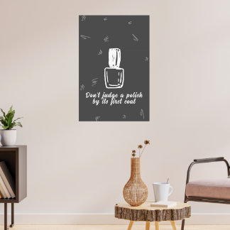 Minimalist Nail Salon Poster