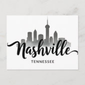 Minimalist Nashville Skyline, Tennessee City   Briefkaart (Voorkant)