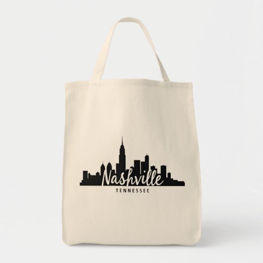 Minimalist Nashville Skyline, Tennessee City   Tote Bag (Voorkant)