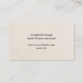 Minimalist Natural Beige Black QR code Networking Visitekaartje (Achterkant)