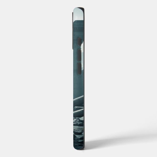 Minimalist Nature Art iPhone Case (Achterkant / Links)