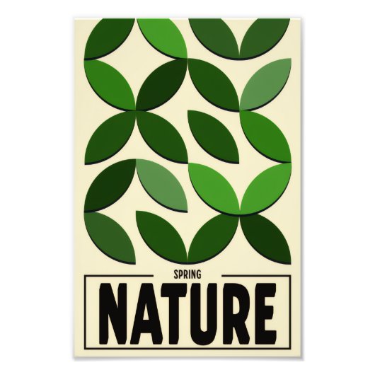 Minimalist Nature Poster – Spring Botanic wall art (Voorkant)