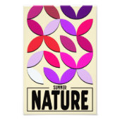 Minimalist Nature Poster – Summer Botanic Wall Art (Voorkant)
