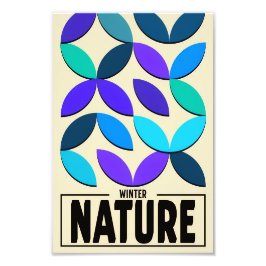 Minimalist Nature Poster – Winter Botanic Wall Art (Voorkant)