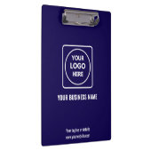 Minimalist Navy Blue Logo Pro clipboard Klembord (Rechts)