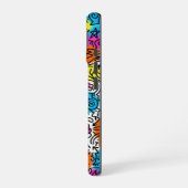 Minimalist Neon Scribble Doodle iPhone 16 case  Hoesje (Linkerkant)