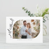 Minimalist net getrouwd aankondiging (Staand voorkant)