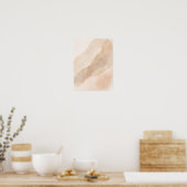 Minimalist Neutral Abstract Wall Art Poster – Beig (Keuken)