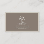 Minimalist Neutral Beige Beauty Appointment Card Afsprakenkaartje (Achterkant)