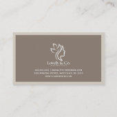 Minimalist Neutral Beige Beauty Loyalty Card  (Achterkant)