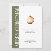 Minimalist Neutral Christmas Greeting Card Design Feestdagenkaart (Voorkant)