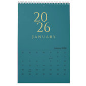 Minimalist Neutral Tones Wall Calendar Kalender (Jan 2026)