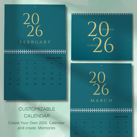 Minimalist Neutral Tones Wall Calendar Kalender