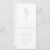 Minimalist New Date Botanical Postponed Wedding Save The Date (Achterkant)