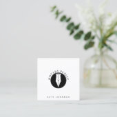 Minimalist Notary Service Signing Agent Logo Vierkante Visitekaartje (Staand voorkant)