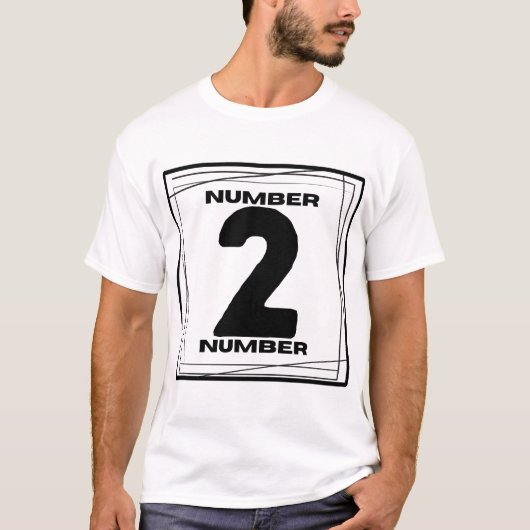 Minimalist Nummer 2 T-shirt (Voorkant)