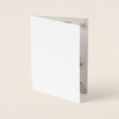 Minimalist Olive Green & Cream Wedding Invitation  Folie Kaarten (Voorkant)