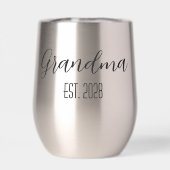 Minimalist Oma Opgerichte Zwarte Script Tekst (Achterkant)