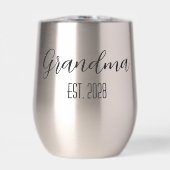 Minimalist Oma Opgerichte Zwarte Script Tekst (Voorkant)