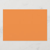 Minimalist Orange Border Personalized Script Notitiekaartje (Achterkant)